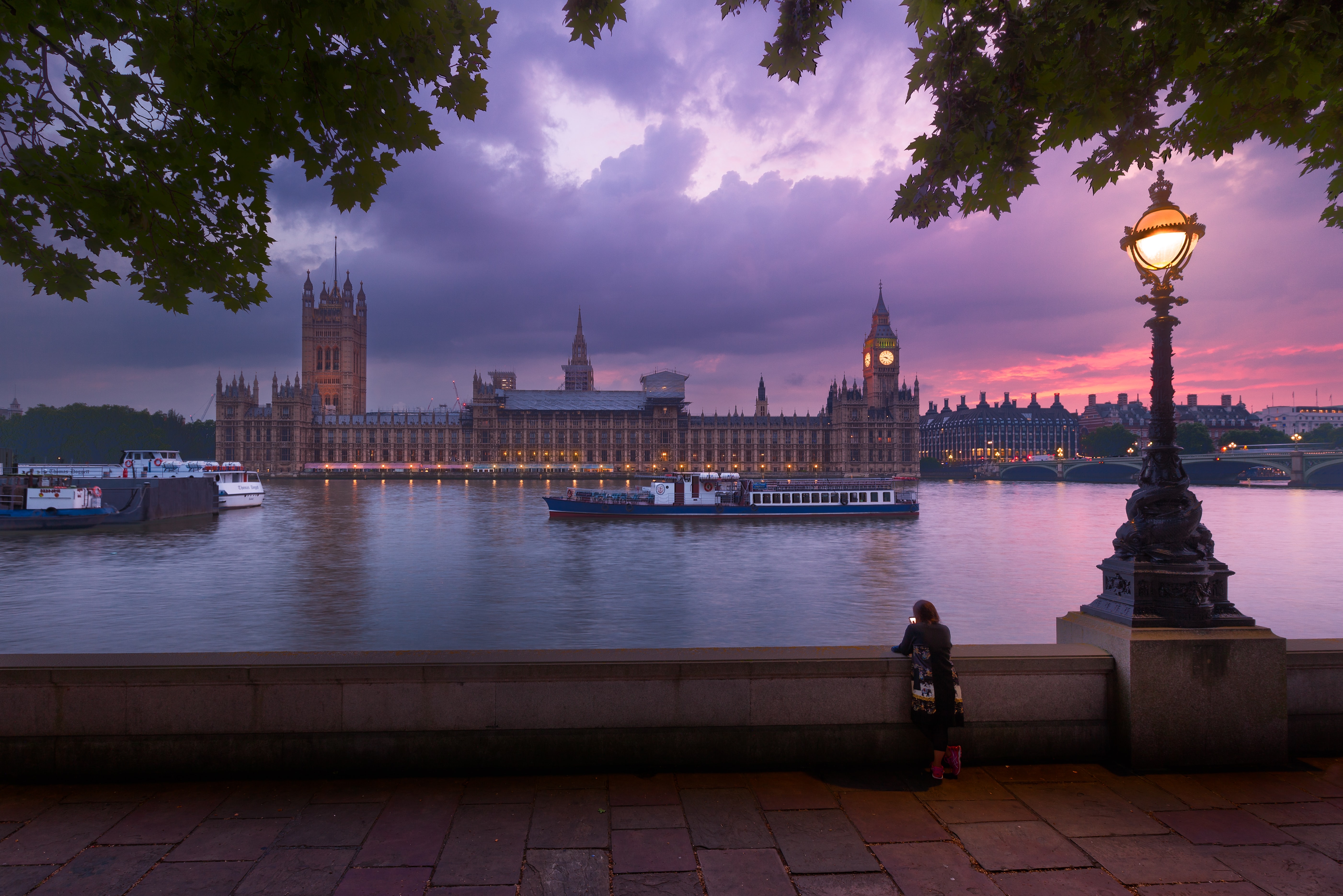 Westminister Palace in the evening